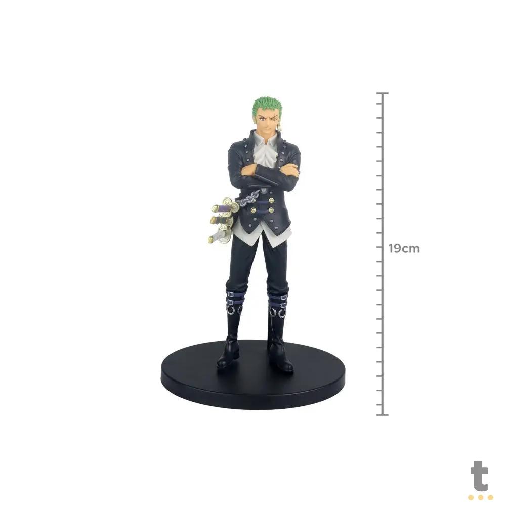 Action Figure One Piece - Roronoa Zoro - DXF - The Grandline Men - 18950/13397 Truedata